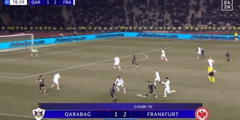 bob半岛体育官方入口-法兰克福2-3遭卡拉巴赫读秒绝杀被提前淘汰，卡米洛-杜兰梅开二度