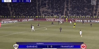 bob半岛体育官方入口-法兰克福2-3遭卡拉巴赫读秒绝杀被提前淘汰，卡米洛-杜兰梅开二度